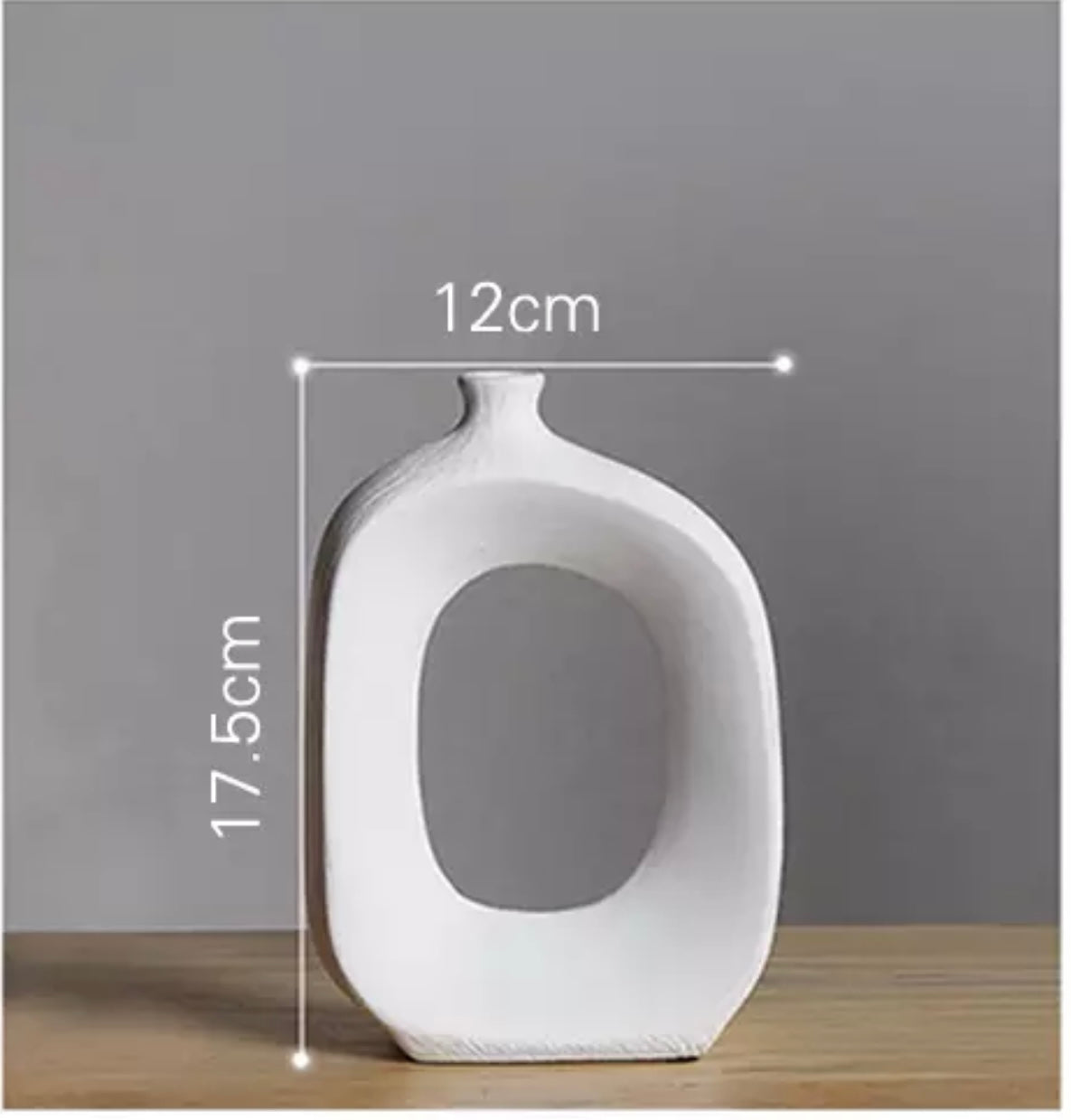 BRUSHED CERAMIC VASE