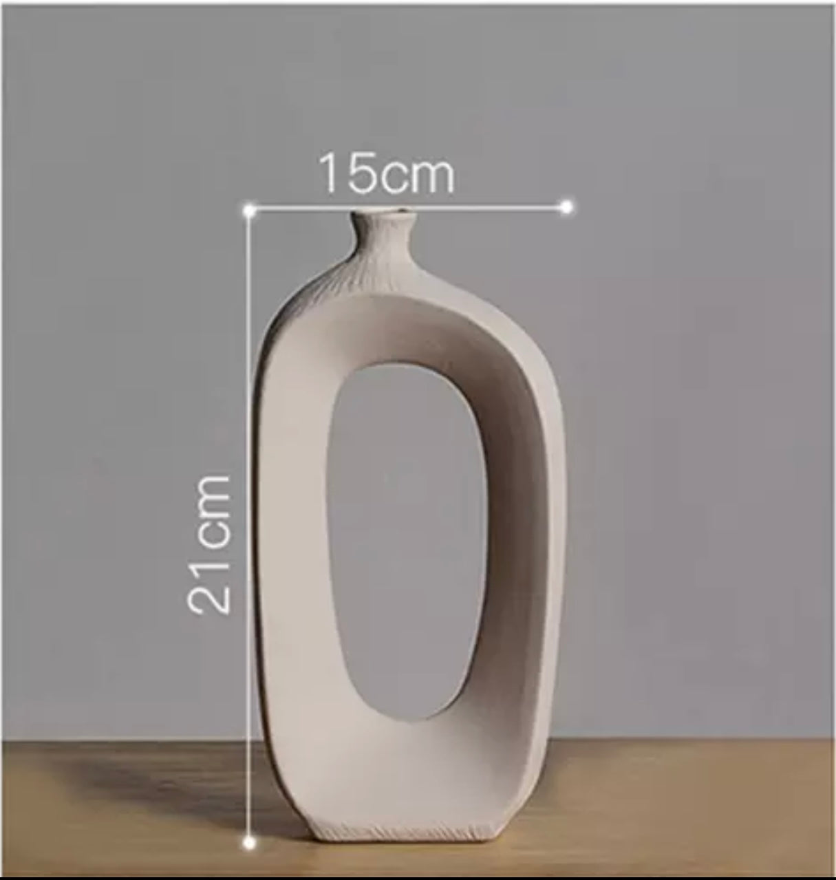 BRUSHED CERAMIC VASE