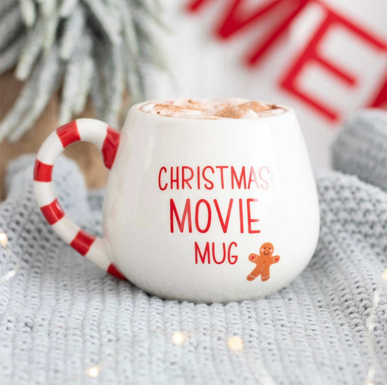 CANDY CANE CHRISTMAS MOVIE MUG