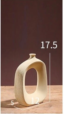 BRUSHED CERAMIC VASE