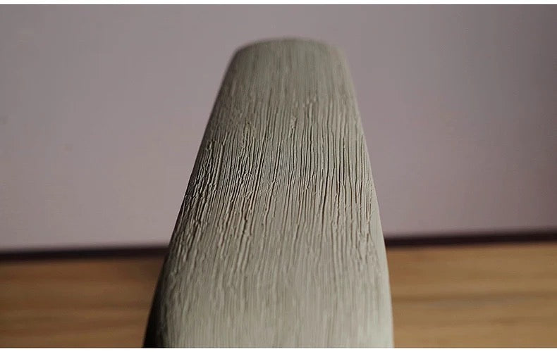BRUSHED CERAMIC VASE