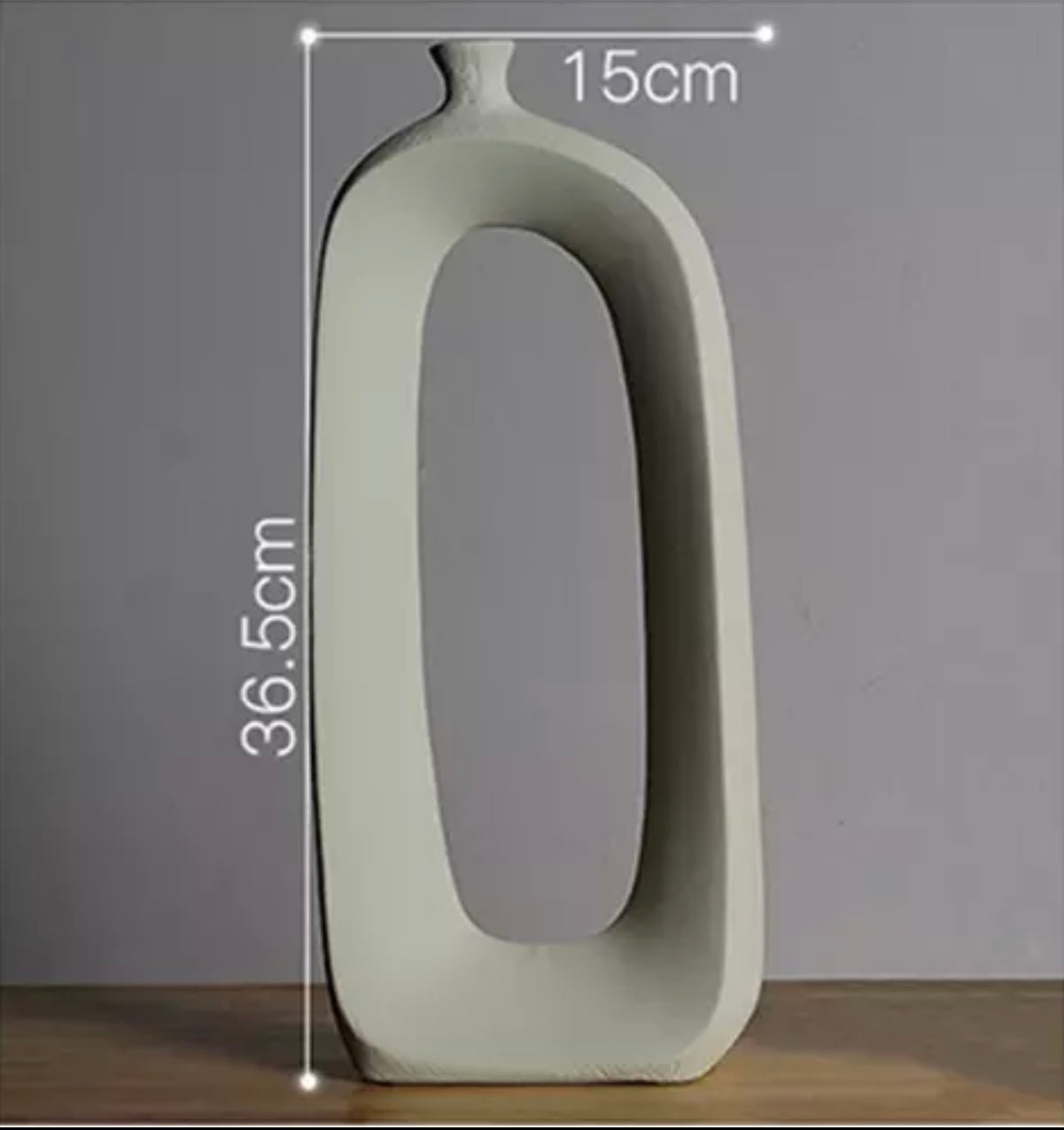 BRUSHED CERAMIC VASE