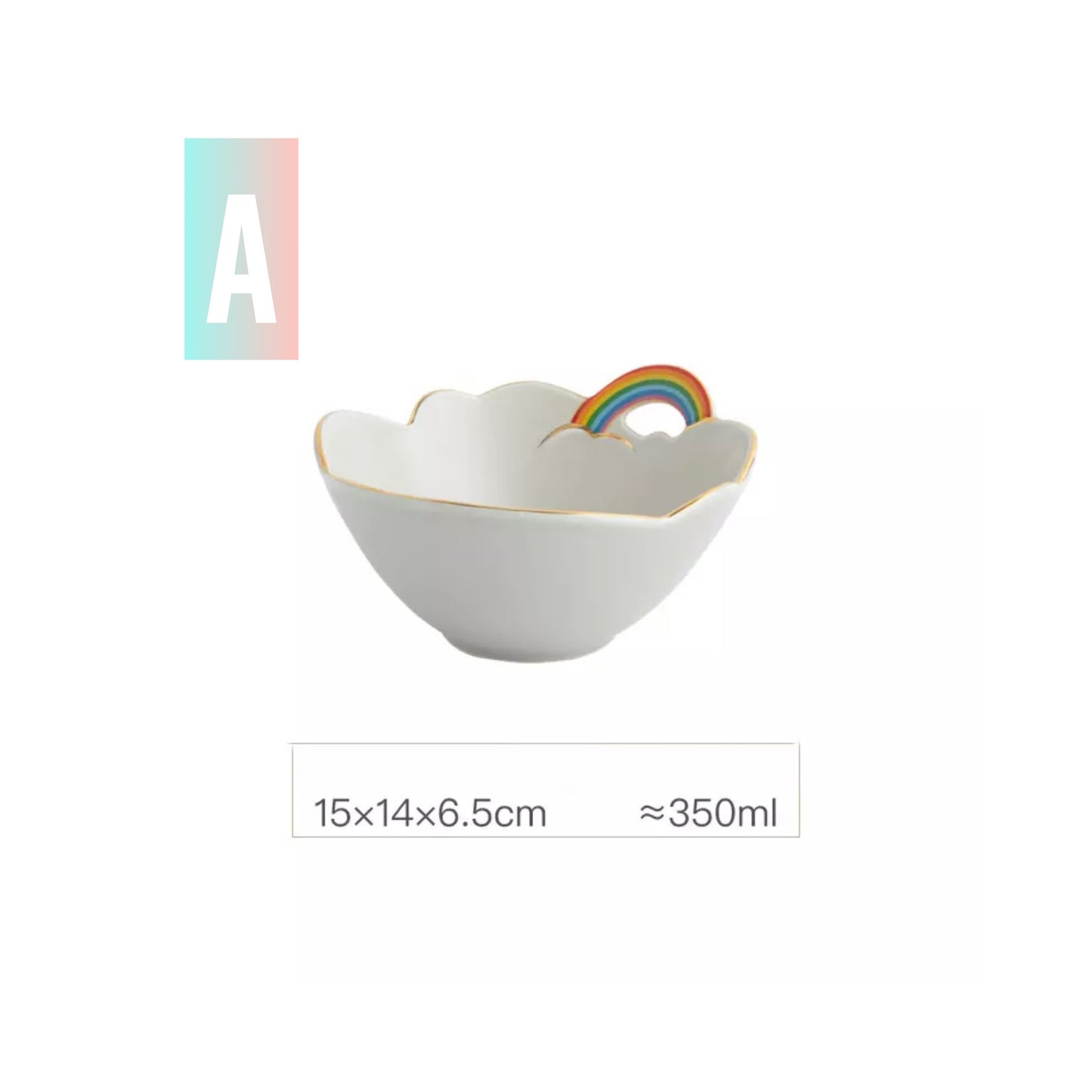 RAINBOW CERAMIC DINNERWARE