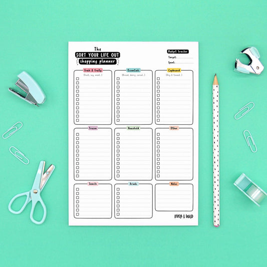 SORT YOUR LIFE OUT SHOPPING PLANNER PAD