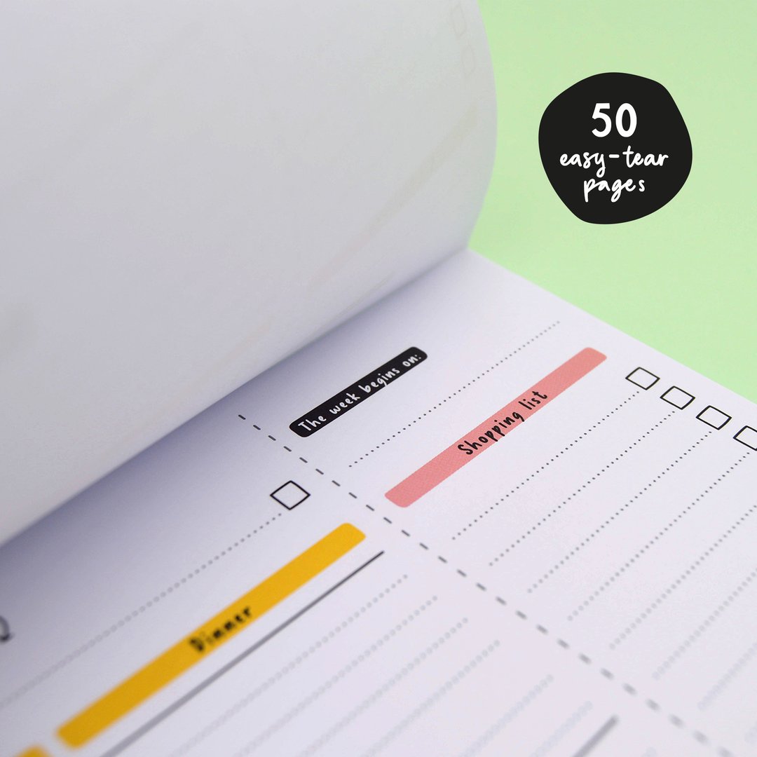 SORT YOUR LIFE OUT MEAL PLANNER PAD