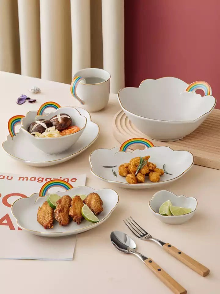 RAINBOW CERAMIC DINNERWARE