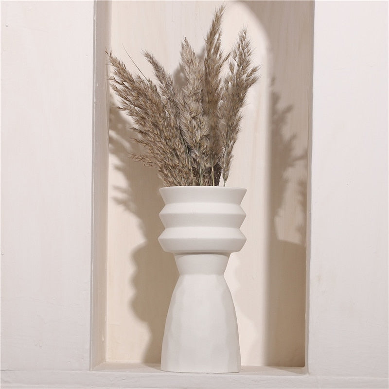 NATURAL CREAM VASE