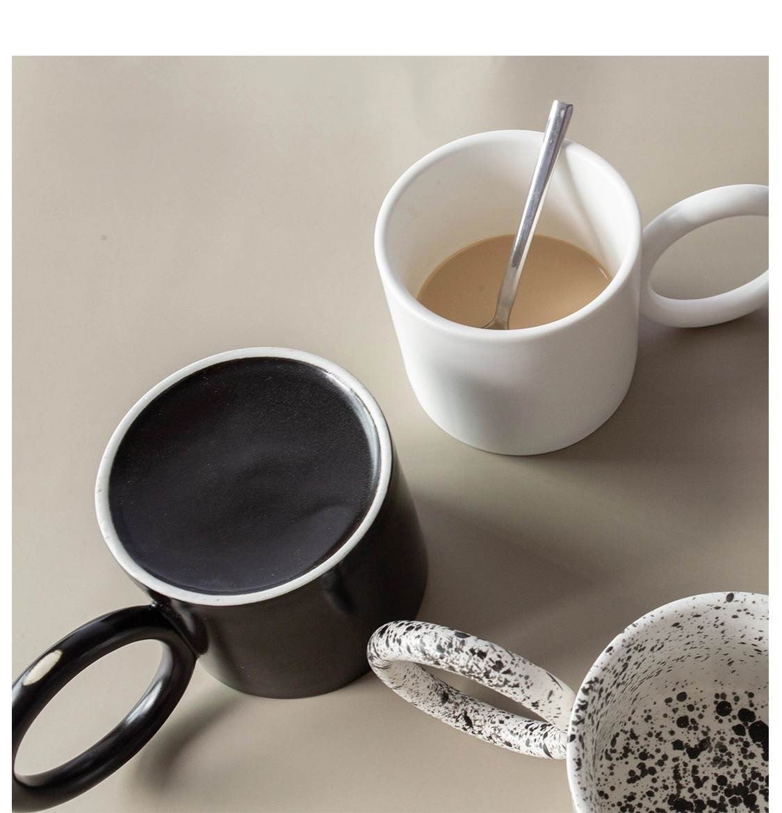 ROUND RING HANDLE UNIQUE MUGS – Modern Home Edit