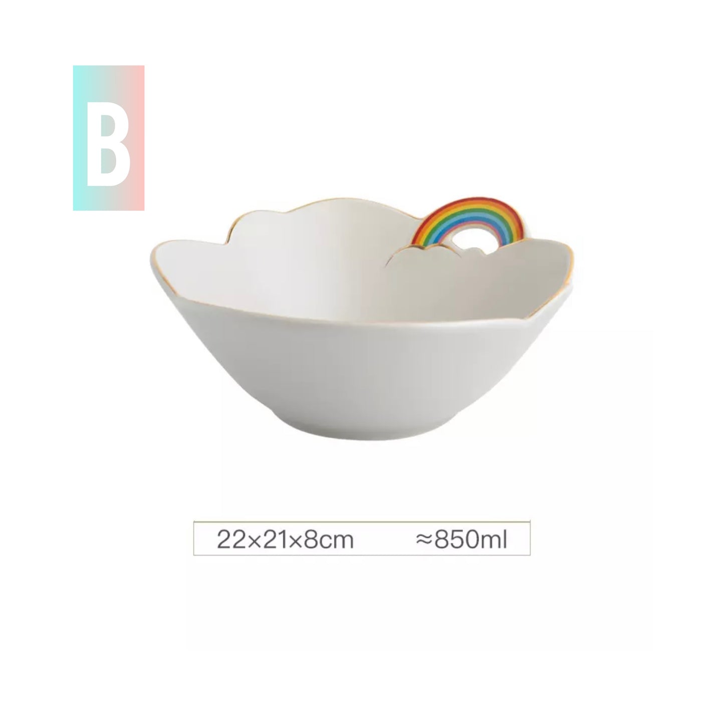 RAINBOW CERAMIC DINNERWARE