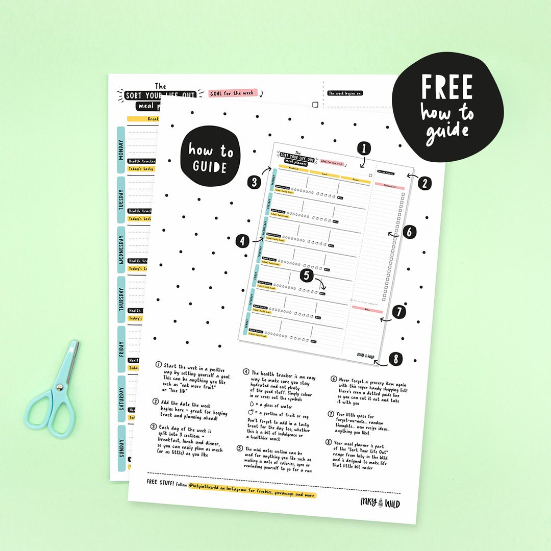 SORT YOUR LIFE OUT MEAL PLANNER PAD